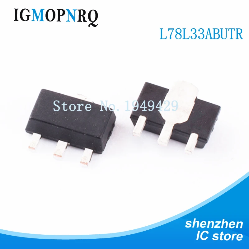 1000 шт. L78L33ABUTR 3,3 V 1A SOT-89 L78L33ABU 78L3 L78L33A 78L33 L78L33 78L33A Новый IC