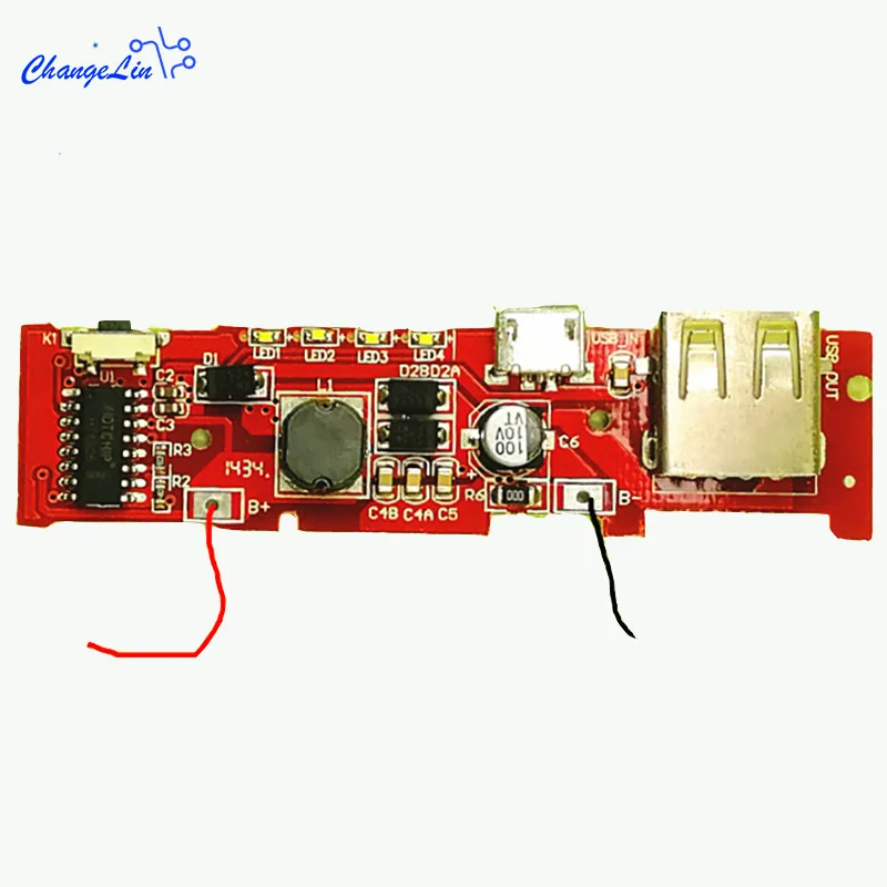5V 1A Мобильный Внешний аккумулятор модуль зарядная плата PCB зарядное устройство
