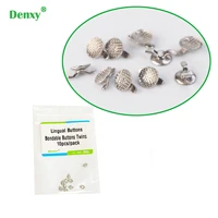 20pc denxy high quality dental lingual button orthodontic bondable lingual buttons dental material orthodontist