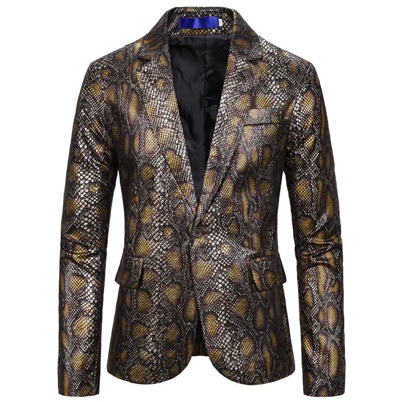 

2021 Men Casual Suit Print Color Spring And Autumn Full Sleeve Blazers