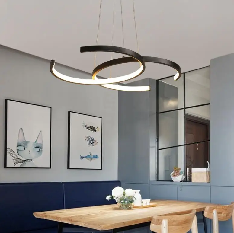 Светодиодная лампа педант простой современный ресторанный светильник