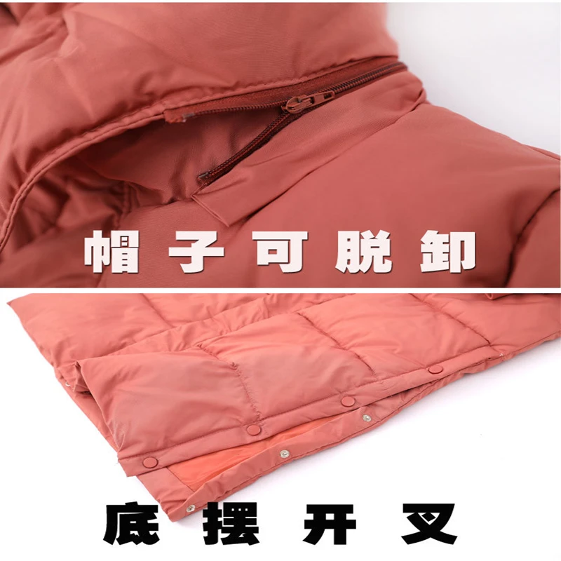 New Style Down Down Padded Jacket Ladies Fashion Long Section Over-the-knee Parker Padded Jacket Thick Winter Plus Size Jacket