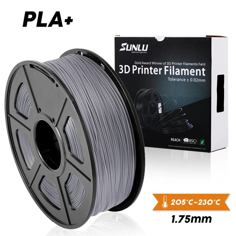 PLA PLUS нить для 3d принтера, экологически чистый материал, 1,75 мм, 1 кг/фунтов, с полноцветной и высококачественной 3d печатью "сделай сам"