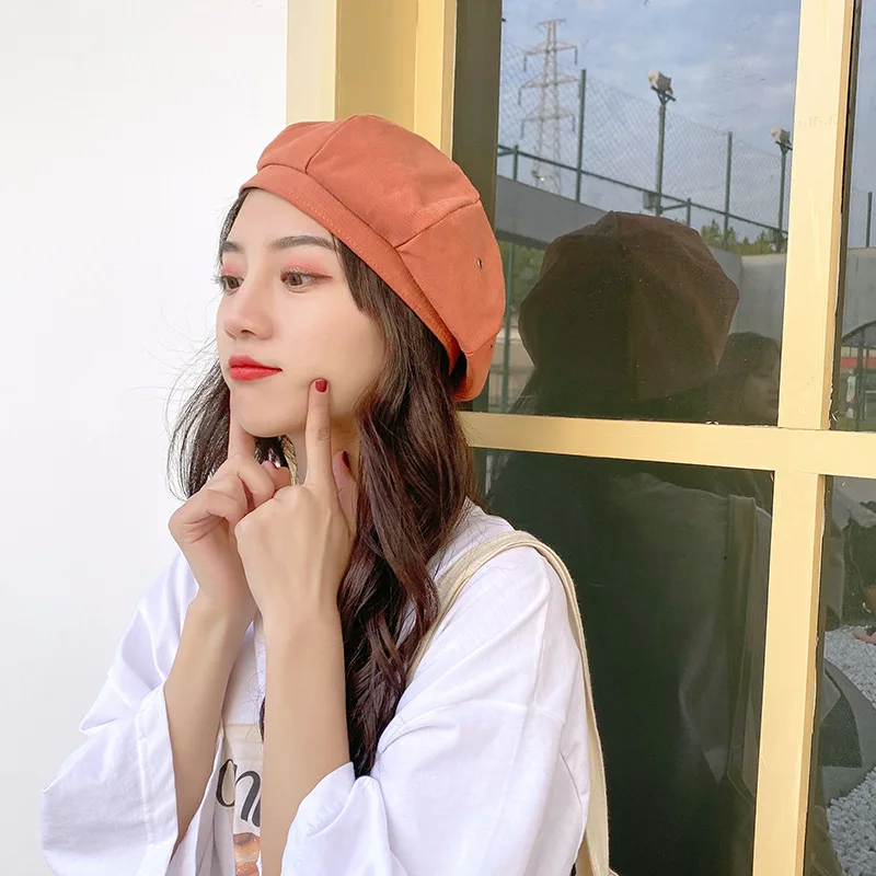 Береты шапка НОВАЯ женский берет в Корейском стиле восьмиугольный японского