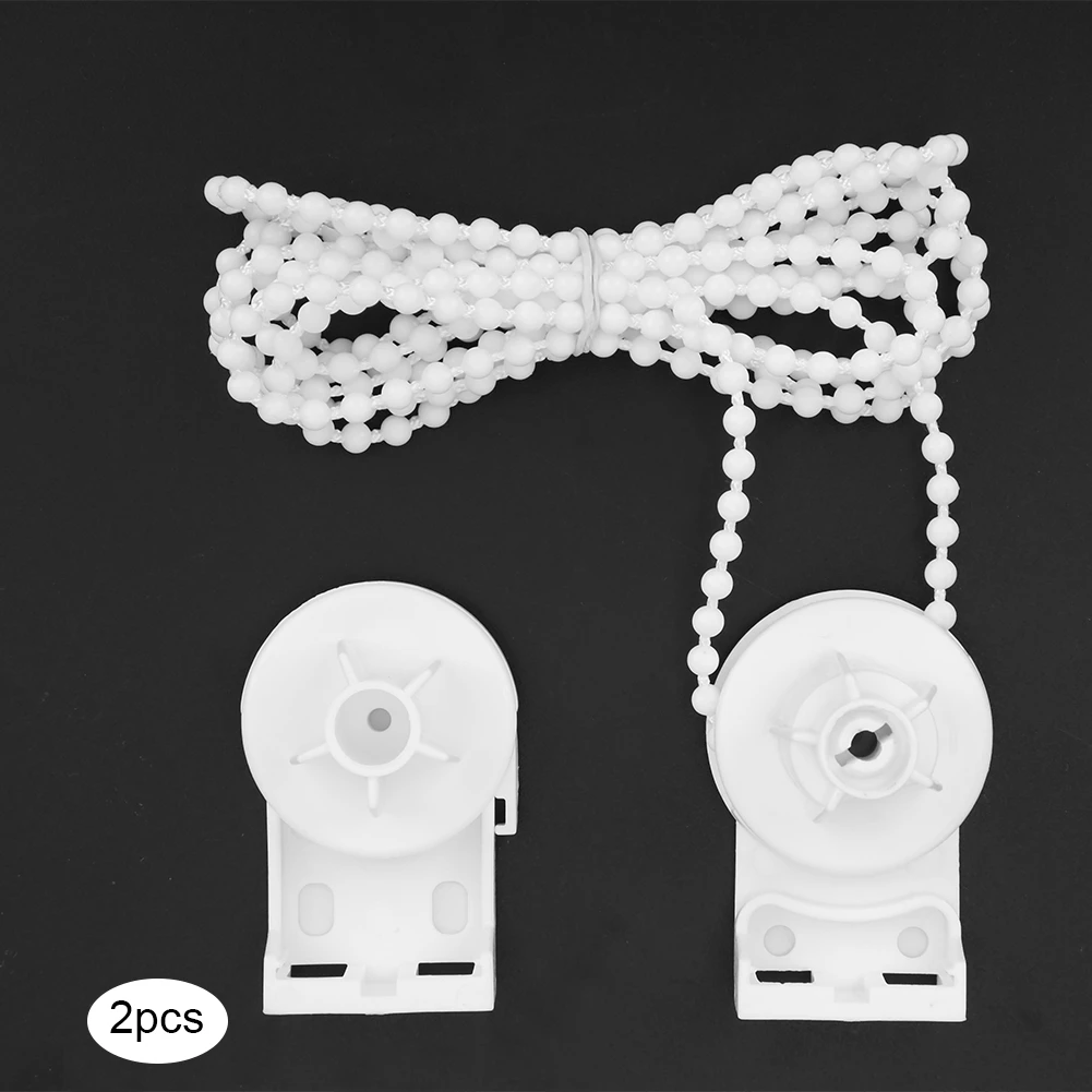 2 шт. 25 мм белый алюминиевый сердечник ролик слепой клатч Потяните бусины