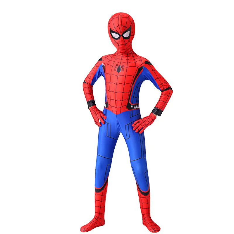 

Iron Spider Cosplay Amazing Spider-boy Man Halloween Costume Peter Parker Zentai Suit Superhero Bodysuit For Kids Adult C39A66