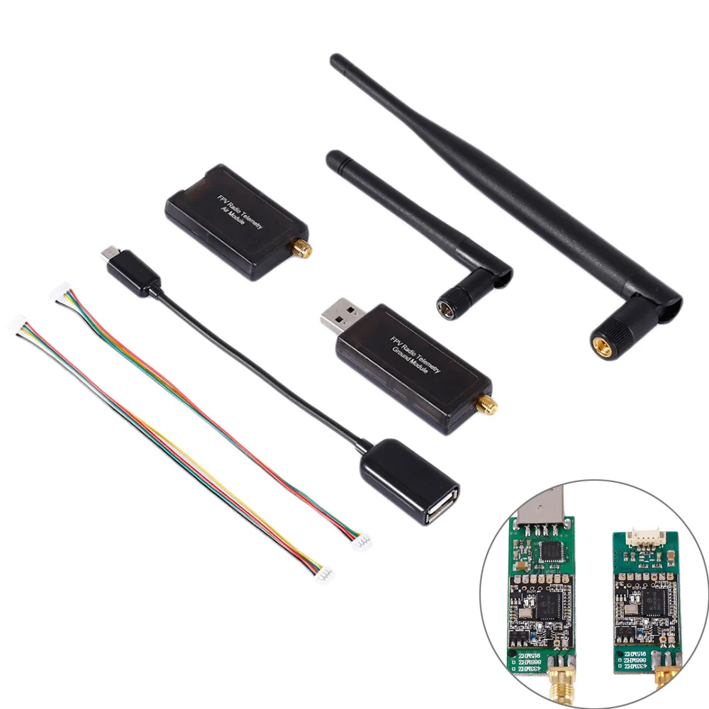 3DR 500MW Radio Telemetry 433Mhz 915Mhz Air and Ground Data Transmit Module for APM Pixhawk Flight Control FPV Compact Size | Игрушки и