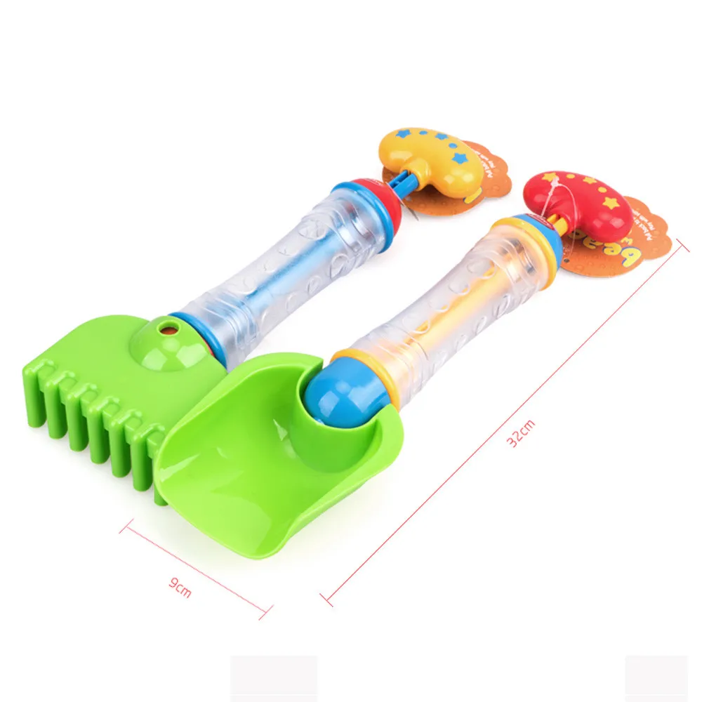 

2 In 1 Toys New Summe Children Gift Beach Water Jet And Sand Shovels Splashing pala arena nio Water and sand tools practical M4