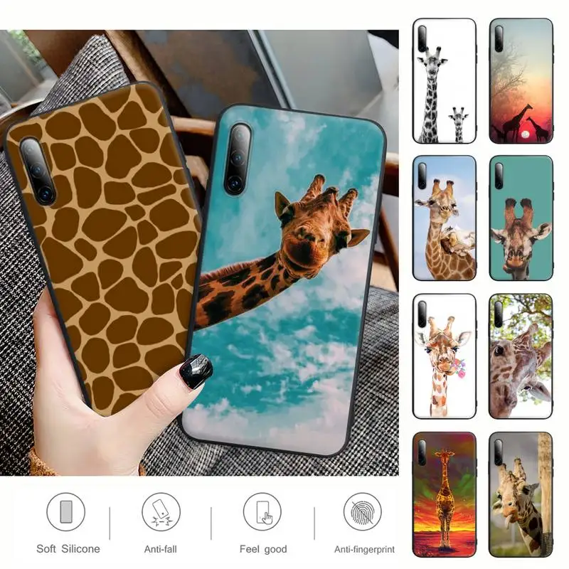 

Giraffe Spot Black Rubber Mobile Phone Cover Case For Samsung A51 A52 A71 A50 A21 A20 A20E A31 A30 A40 A70 A01 A10 A11 A30S