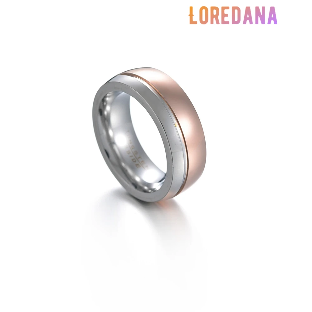 

Loredana Fashion Tungsten Steel Jewelry Epic Exquisite Rose Gold Two-Color Stainless Steel Ring For Men. Noble And Elegant.R1070