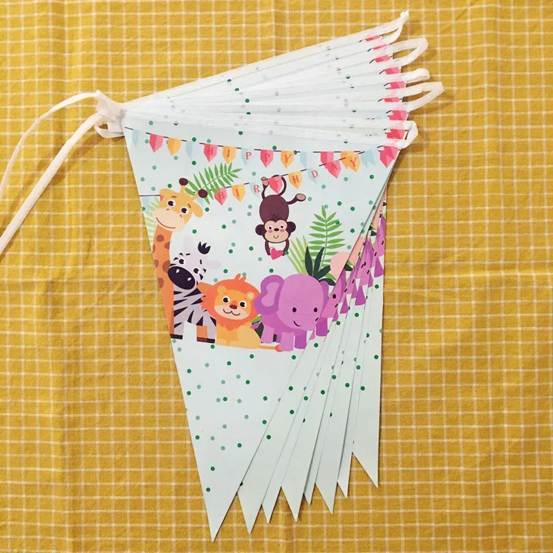 52 шт./компл. вечерние принадлежности милые сафари джунгли животные тема