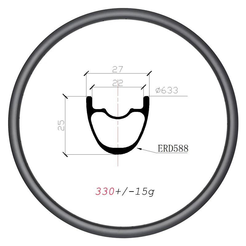 

29er 330g MTB XC 27 мм Широкие бескамерные дисковые карбоновые диски 24H 28H 32H 36H 25 мм глубокие UD 3K 12K горные колеса для пересеченной местности