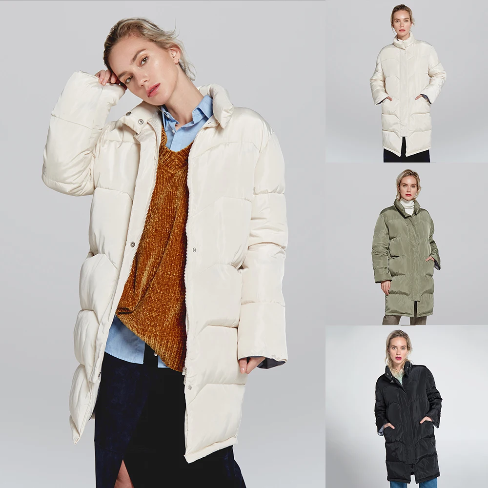 Winter Ladies New Hooded Thick Large Size Bread Jacket Coat Clothes Cotton Long Section Over The Knee | Женская одежда