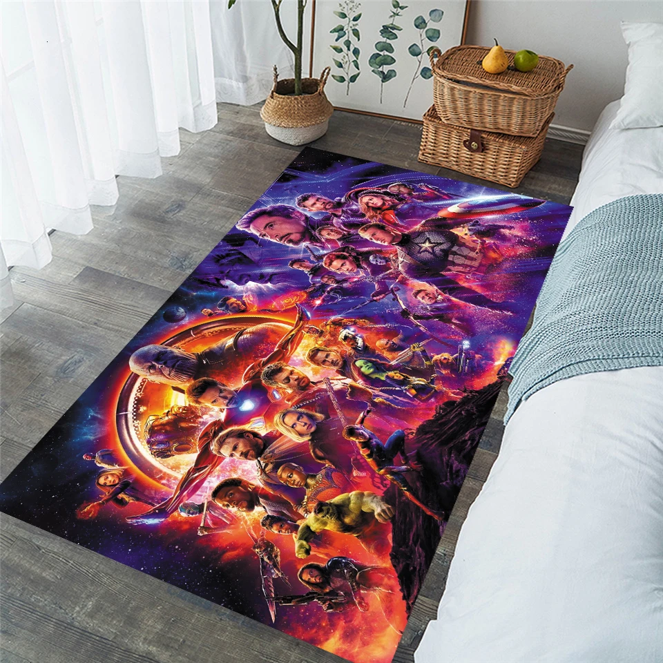 Новый толстый ковер Супермена/Бэтмена/капитана США/мстителя для гостиной