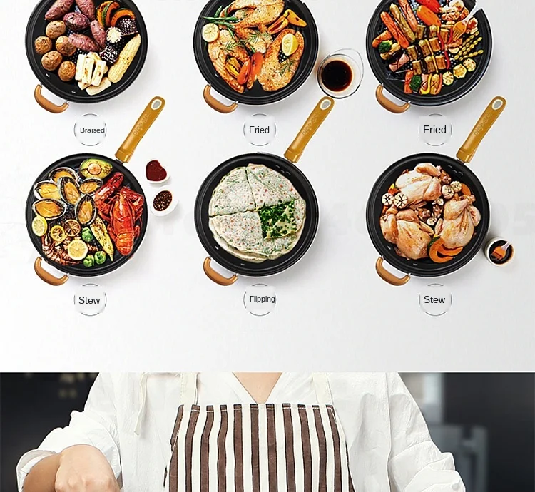 Кастрюля с крышкой 32 см универсальная сковорода для индукционной плиты