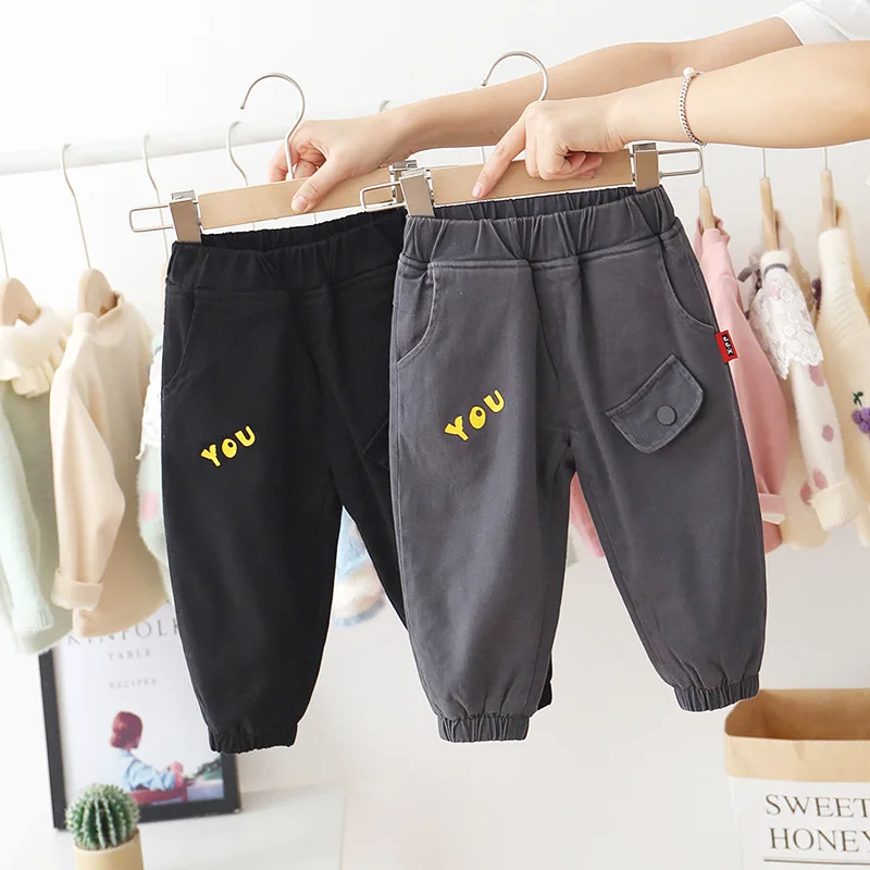 Детские повседневные брюки Осень зима 2019 бархатные штаны для мальчиков и