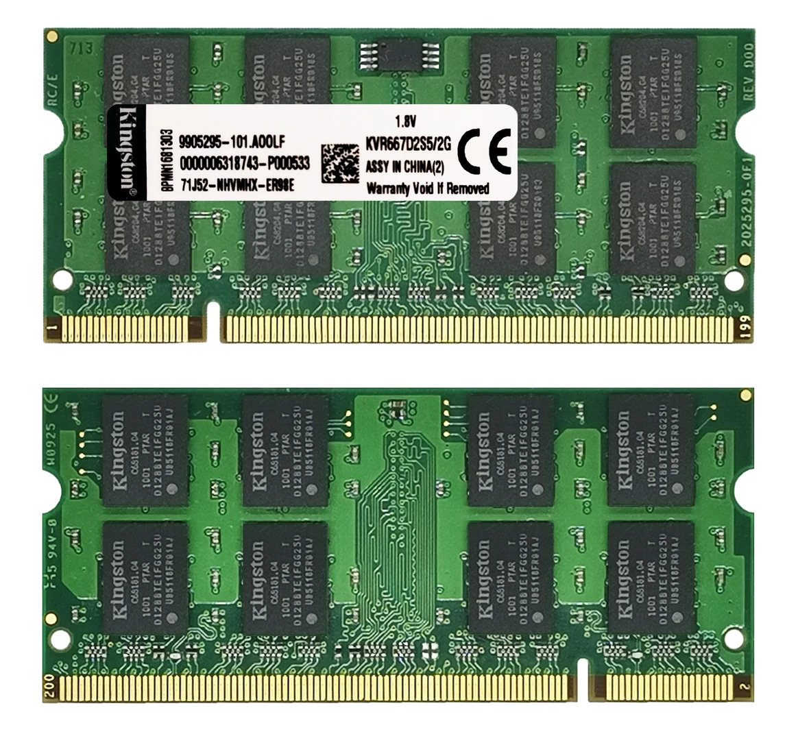 

100pcs Latpop память 2GB 800MHz PC2-6400 DDR2 667MHZ PC2-5300 ddr2 2gb desktop ram 200pin 1,8 V оптом/оптом