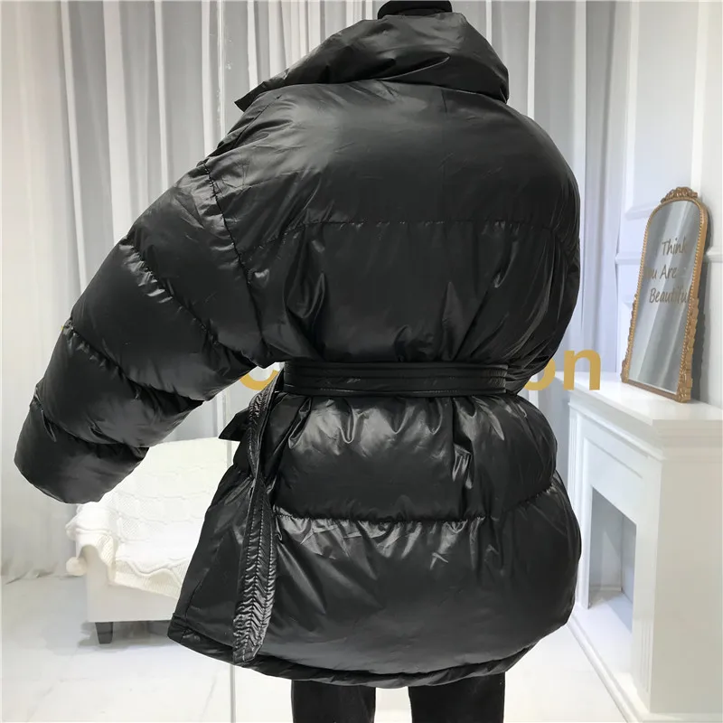 Толстая хлопковая зимняя куртка для женщин Abrigos Mujer Invierno Sustans женские пальто Теплые с регулируемой талией Модные Зеленые