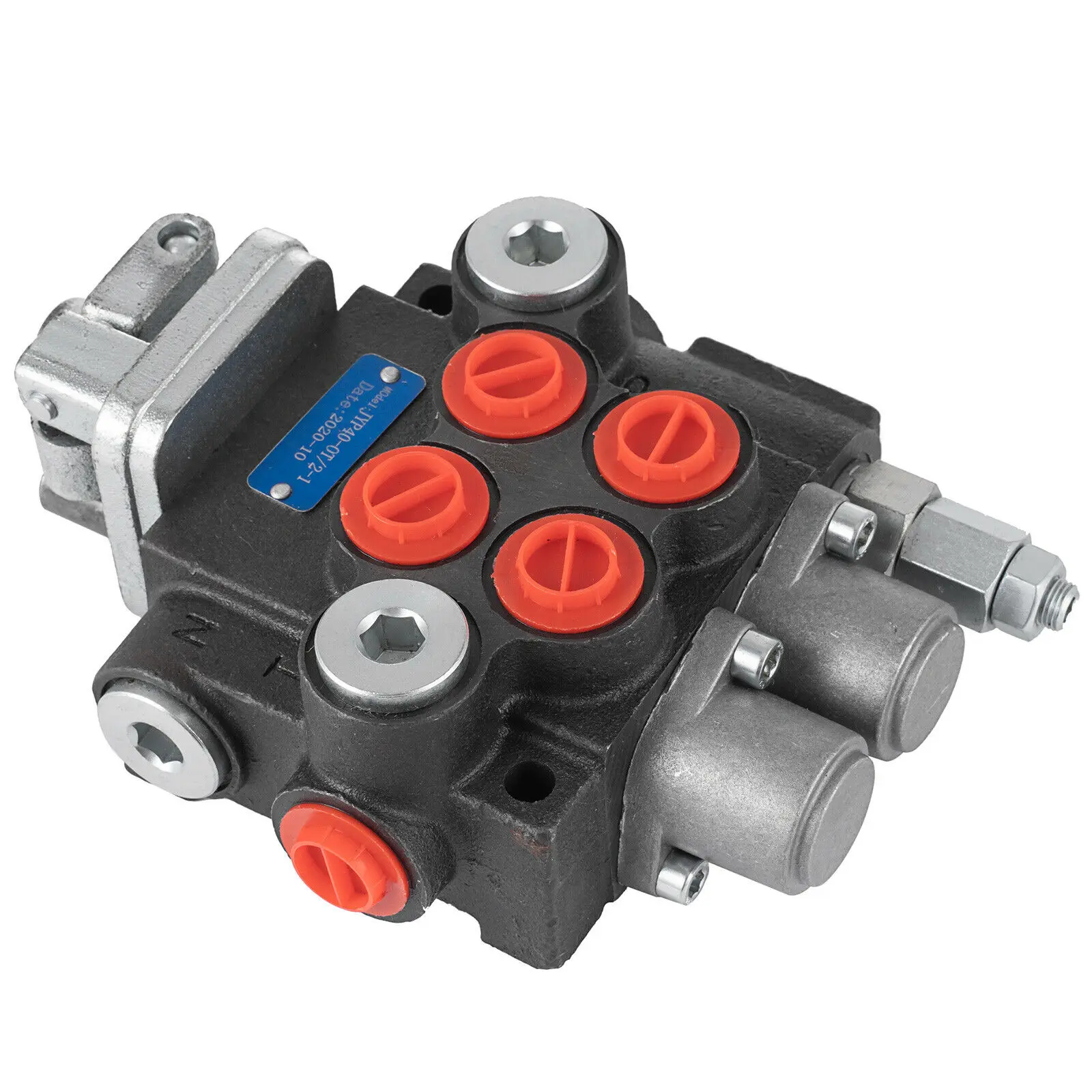 2 Spools Hydraulic Directional Control Valve Double Acting Cylinder Spool Motor Distributor Monoblock Operated Tractor Loader