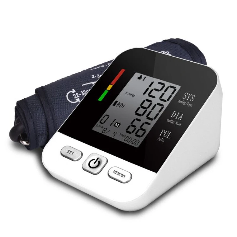 

Medical Digital Upper Arm Blood Pressure Monitor Bp Tonometer Rechargeable Automatic Sphygmomanometer Tensiometer Tansiyon Aleti