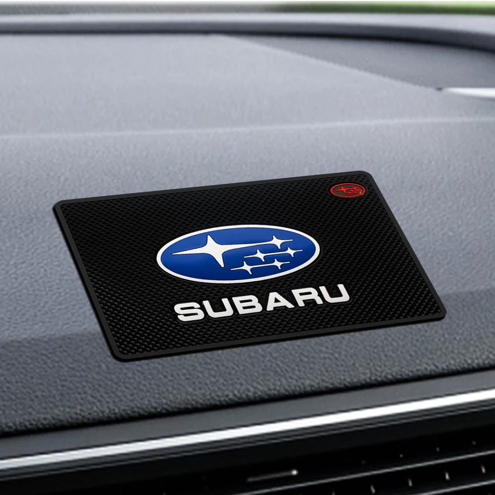 

Car Styling Auto Logo Emblem Dashboard Phone Anti-slip PVC Mat Pad For SUBARU FORESTER OUTBACK XV BRZ Impreza STI Tribeca LEGACY