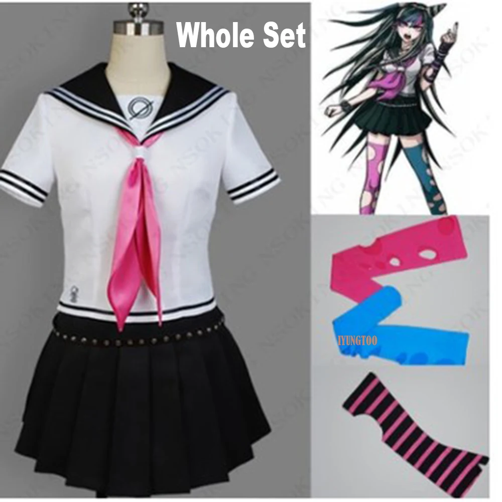Danganronpa Dangan Ronpa Ibuki Mioda люксовый костюм для косплея полный набор с перчатками и