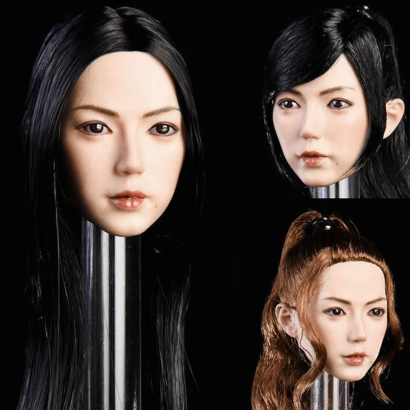 Collellctible YMT019 1:6 весы красивые азиатские женские головы лепить модель jing жажда для 12