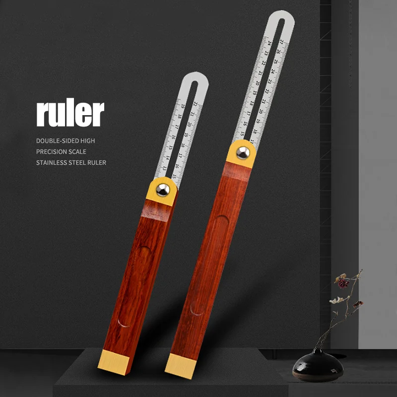 Ручка из нержавеющей стали многоугловая линейка регулируемый скользящий