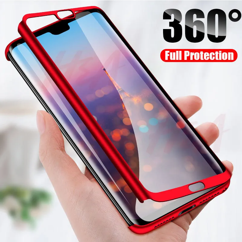 Роскошный 360 Полное покрытие стекло чехол для Huawei P10 P20 Lite Smart Honor 8 9 V9 V10 P30 защитный |