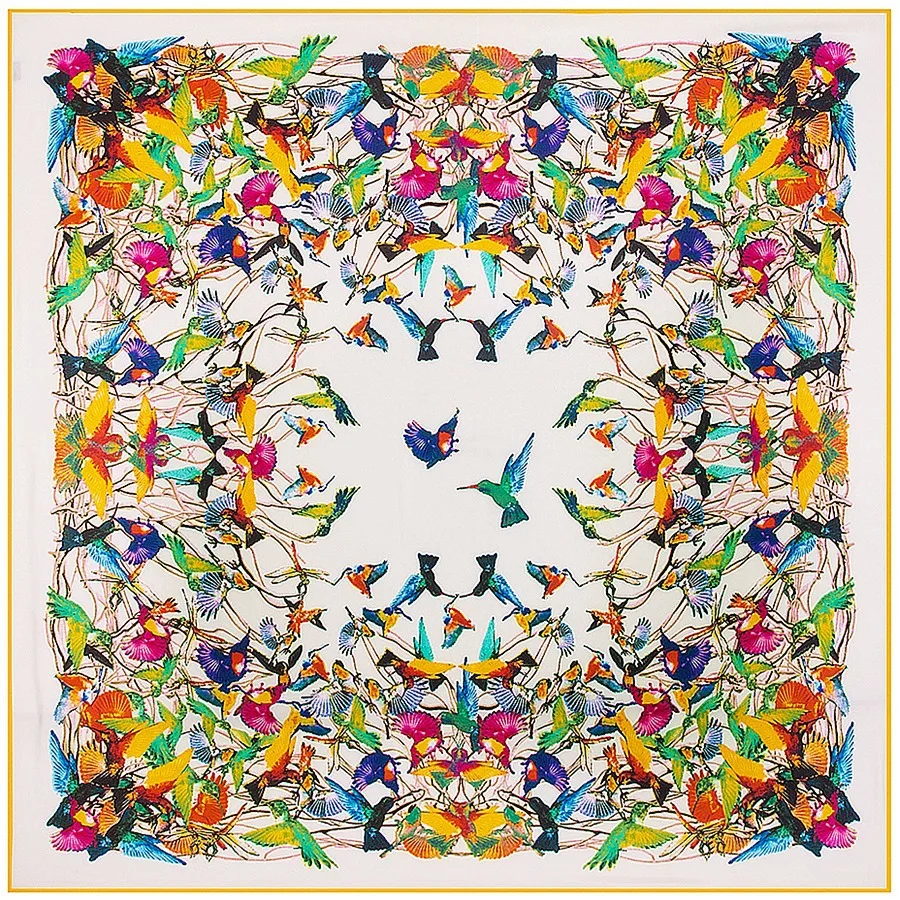 

Роскошный шелковый шарф 130 см бандана саржевый 100% шелковый шарф женский квадратный шарф квадратная Женская модная шаль платок