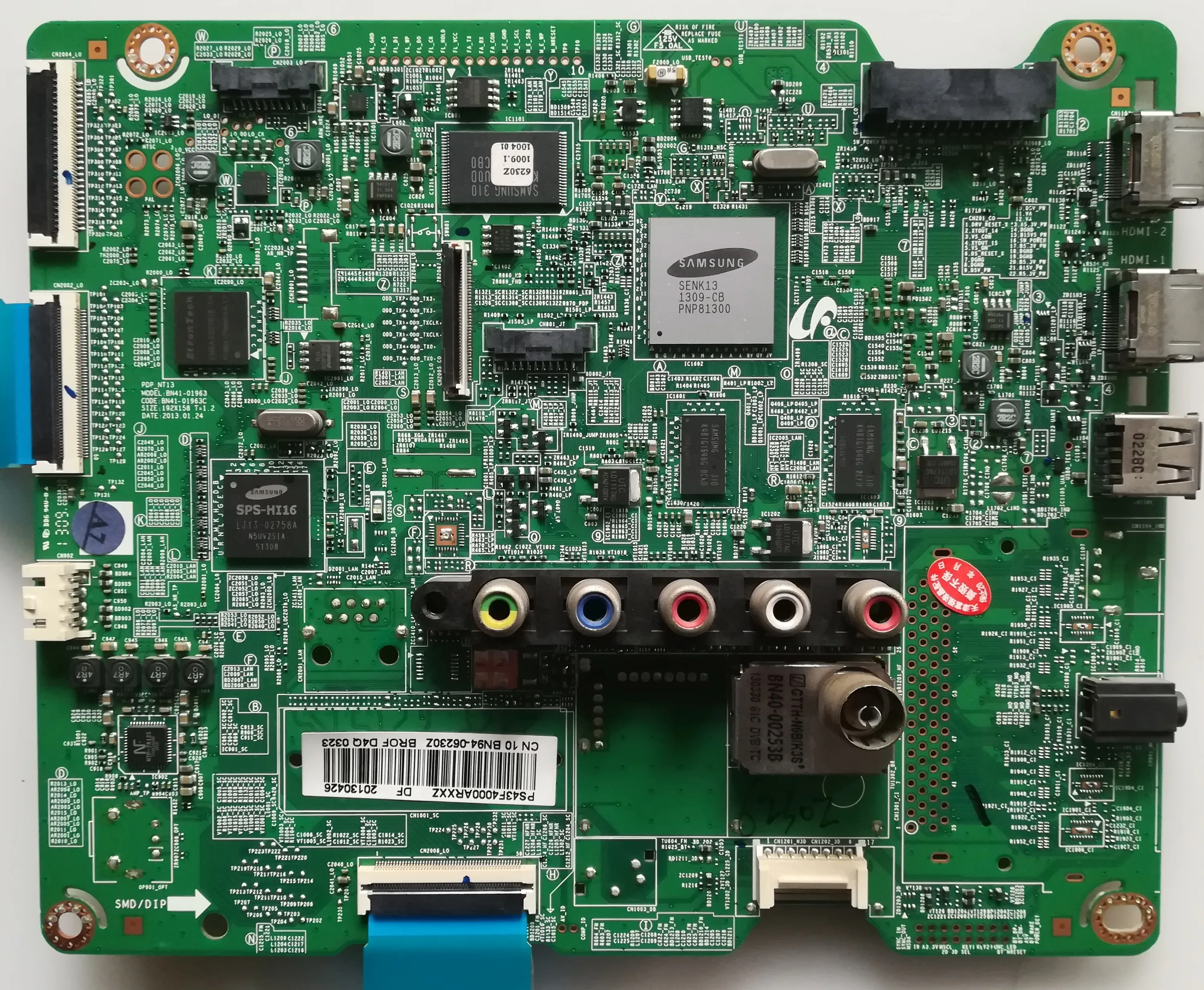 Оригинальный Плата логики Главная плата ps43f4000ar bn41 01963c 01963 экран s43sd yb02 схема|Платы|