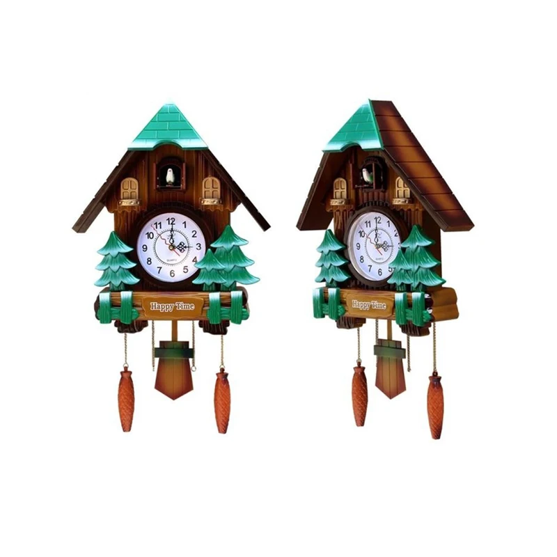 

Large Cuckoo Wall Clock Bird Pendulum Retro Living Room Shabby Chic Wall Clocks Home Decor Farmhouse Decor Kitchen Vintage Watch