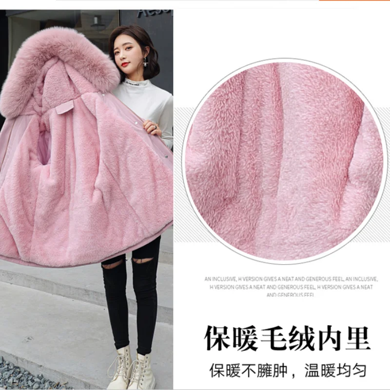 

Winter New Women's Down Cotton Jacket Korean Style Overcomes The Short Style Waistline Shows Thin And Thick Cotton Coat
