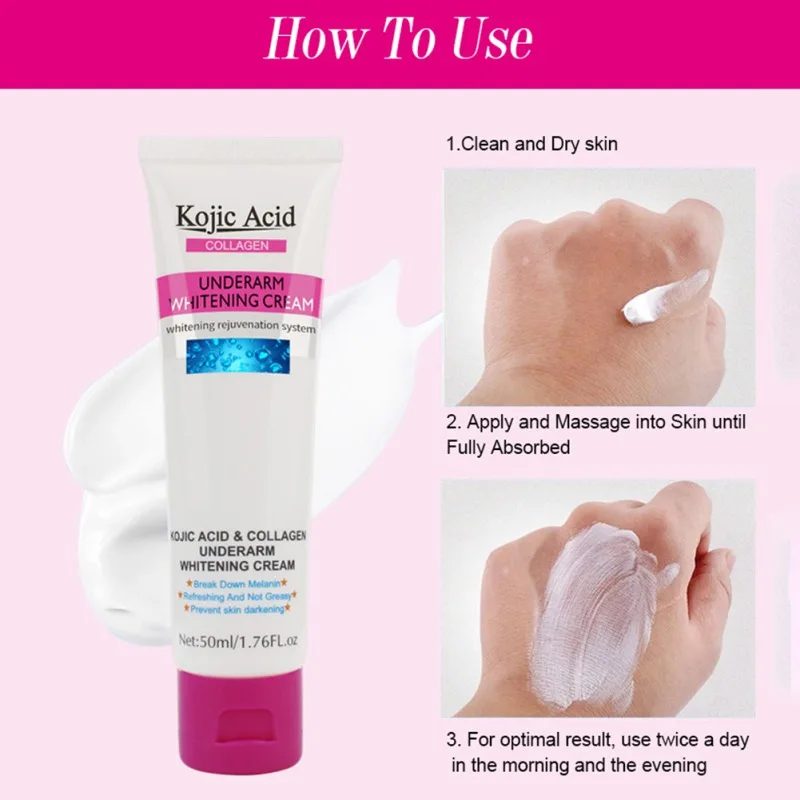 

50ml Underarm Whitening Cream Body Armpit Whitening Cream Lotion Legs Knees Private Parts Whitening Cream Skin Care Cream