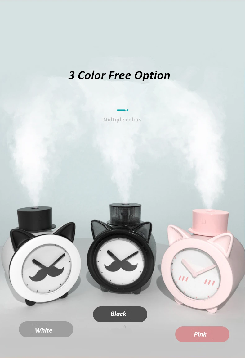 Creative 420ml Time Humidifier USB Essential Oil Diffuser For Home Office Aromatherapy Humidificador Difusor LED nightLight Lamp