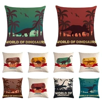 world of dinosaurs throw pillow case decorative cushion cover pillowcase customize gift for sofa pillowcover decoration