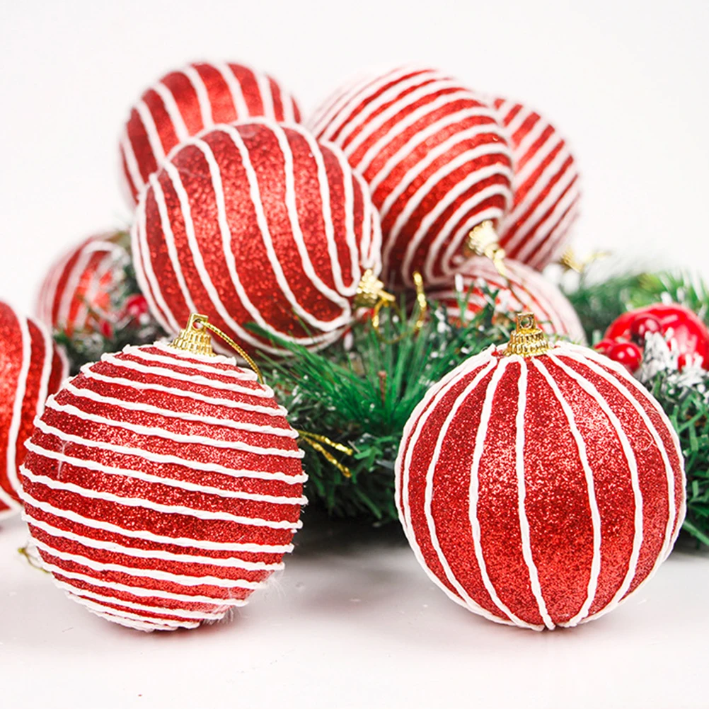 3 шт./компл. Рождественские шары рождественские елочные подвесные пенопластовые