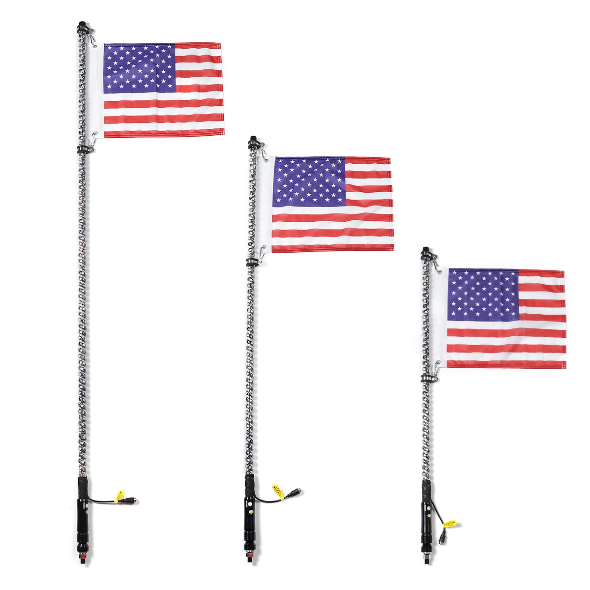 

3/4/5FT RGB LED Whip Light Waterproof Bendable Remote Control Multi-color Super Bright Flagpole Lamp Light for SUV ATV UTV RZR