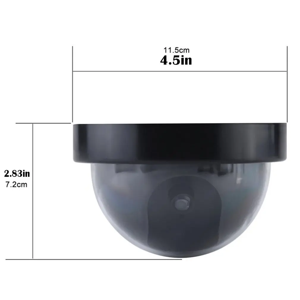 

Dummy Dome CCTV Camera Outdoor Indoor Fake CCTV Security Camera Hemispherical Flashing LED Simulation Camera