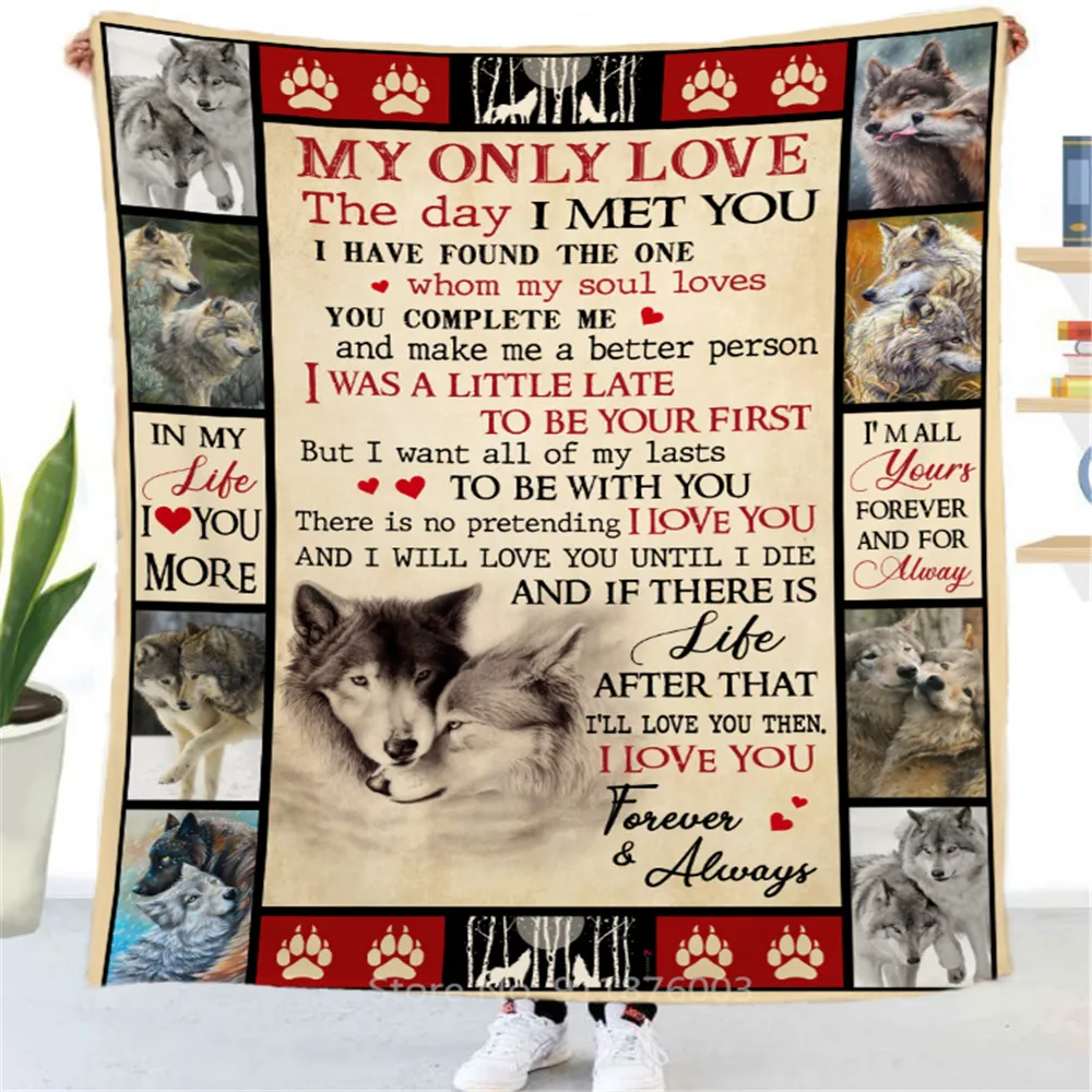 

Подарочное одеяло с буквами для моего мужа, сына и дочери, сохраняющее Тепло одеяло с 3D принтом на кровати, домашний текстиль, сказочные рожд...