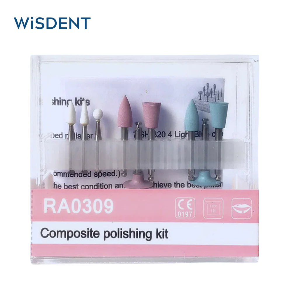 

RA0309 Dental Resin Base Composite Polishing Kits Dentist Materials Burs Kit Used for Low Speed Handpiece Teeth Whitening Sale