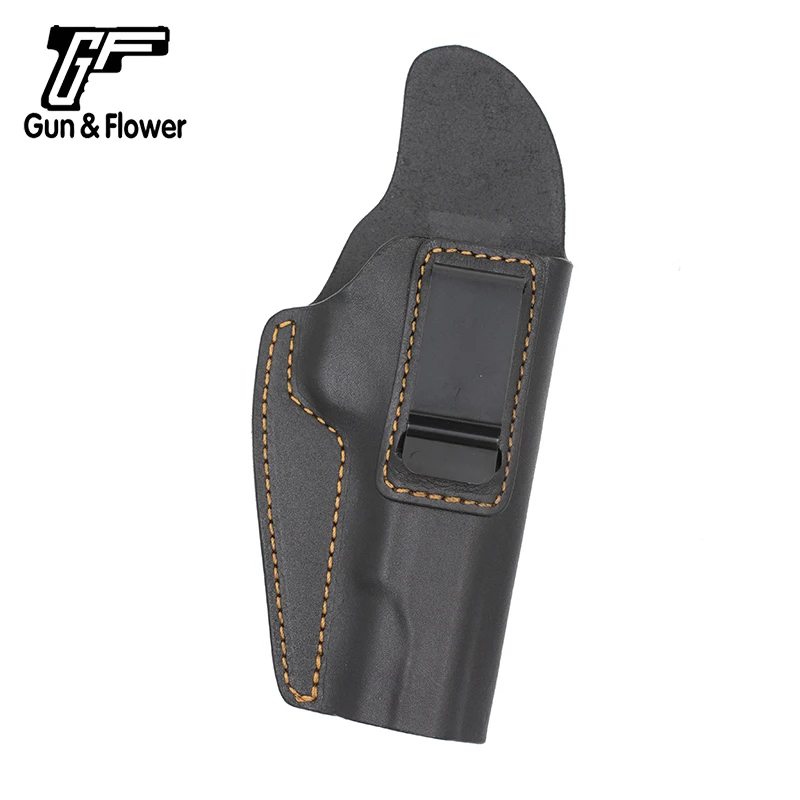 Кожаный чехол с зажимом для ремня Gun & Flower Colt 1911 IWB|Кобуры| |
