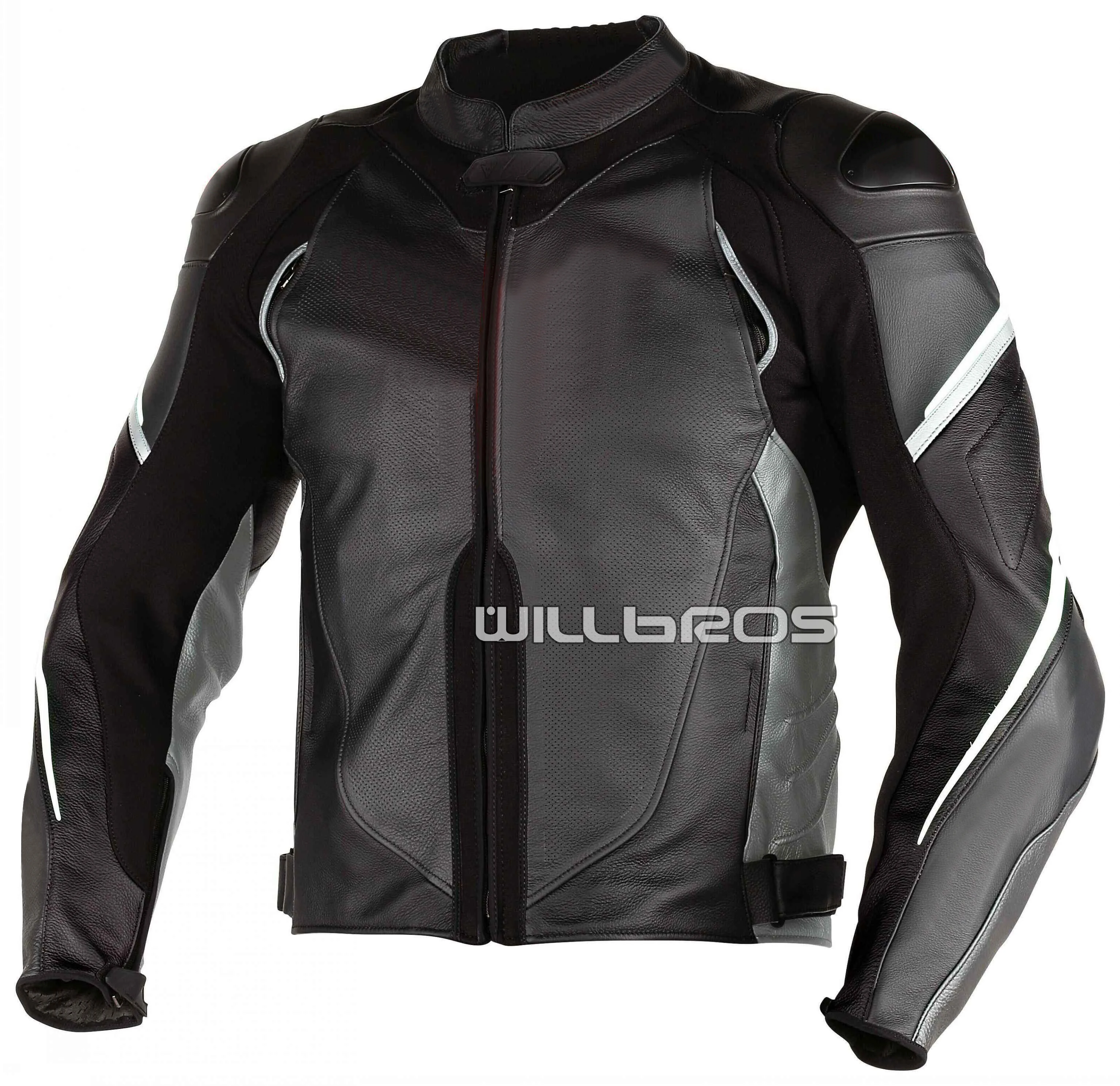 Куртка кожаная для езды на мотоцикле с защитой от непогоды|Куртки| |
