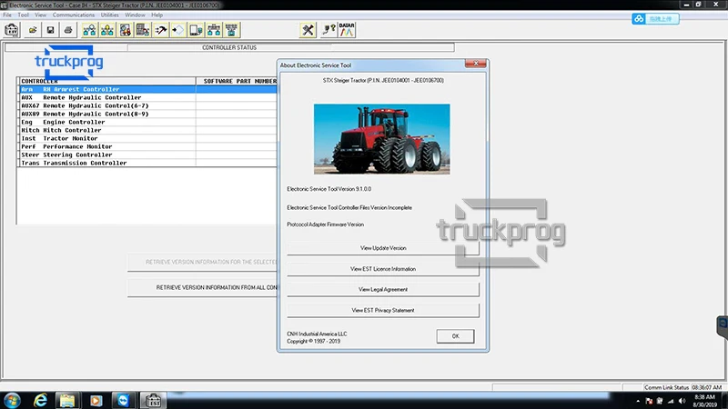 TruckProg сельскохозяйственный строительный диагностический инструмент для CNH EST New голландский диагностический комплект диагностический сканер