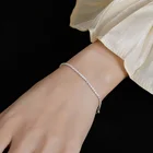 2022 Новый серебряный цвет сверкающий Gypsophila регулируемый браслет и браслет для женщин Изящные Модные ювелирные изделия свадебный подарок для вечеринки