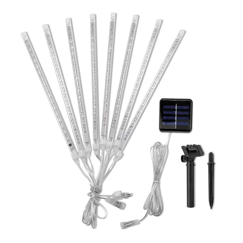 СВЕТОДИОДНАЯ Гирлянда для метеоритного душа на солнечной батарее праздничная
