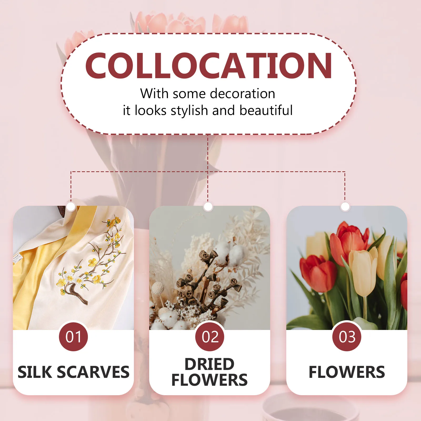 2pcs Vintage Flower Vase Decorative Holder with Handle Garden Decor | Дом и сад