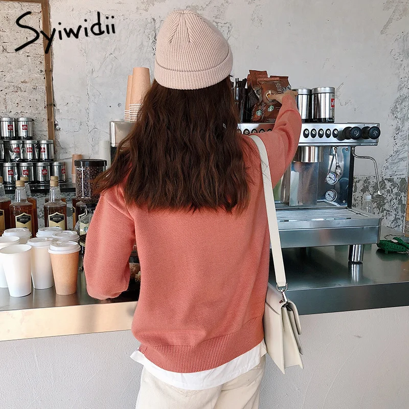 Женский кашемировый свитер s желтый вязаный с круглым вырезом и длинными