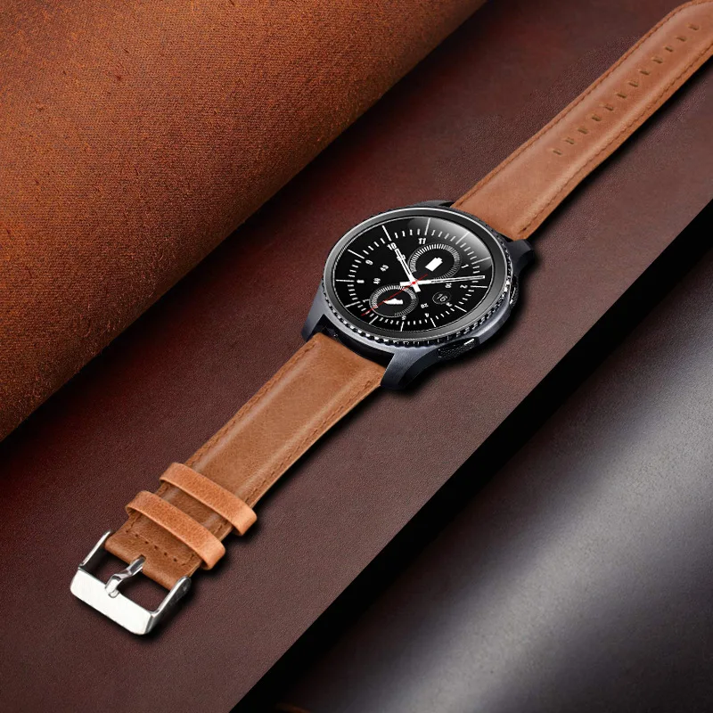 Essidi Geniue 20 мм кожаный браслет ремешок для samsung Galaxy Watch 42 22 часов Замена Glaxy 46