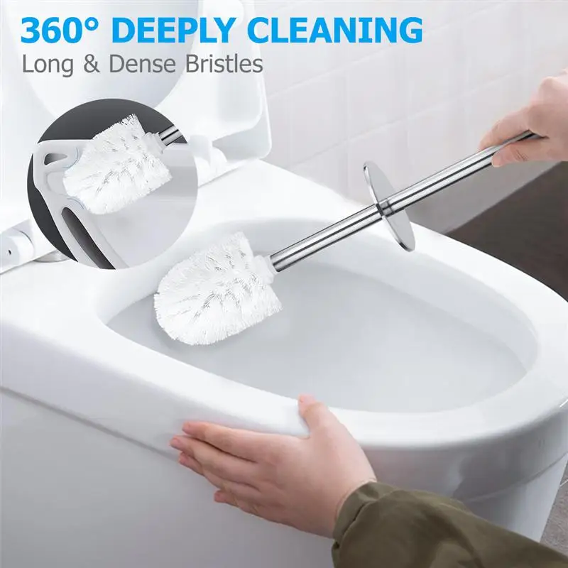 Набор кистей и держателей для унитаза HOMEMAXS компактный набор из нержавеющей стали